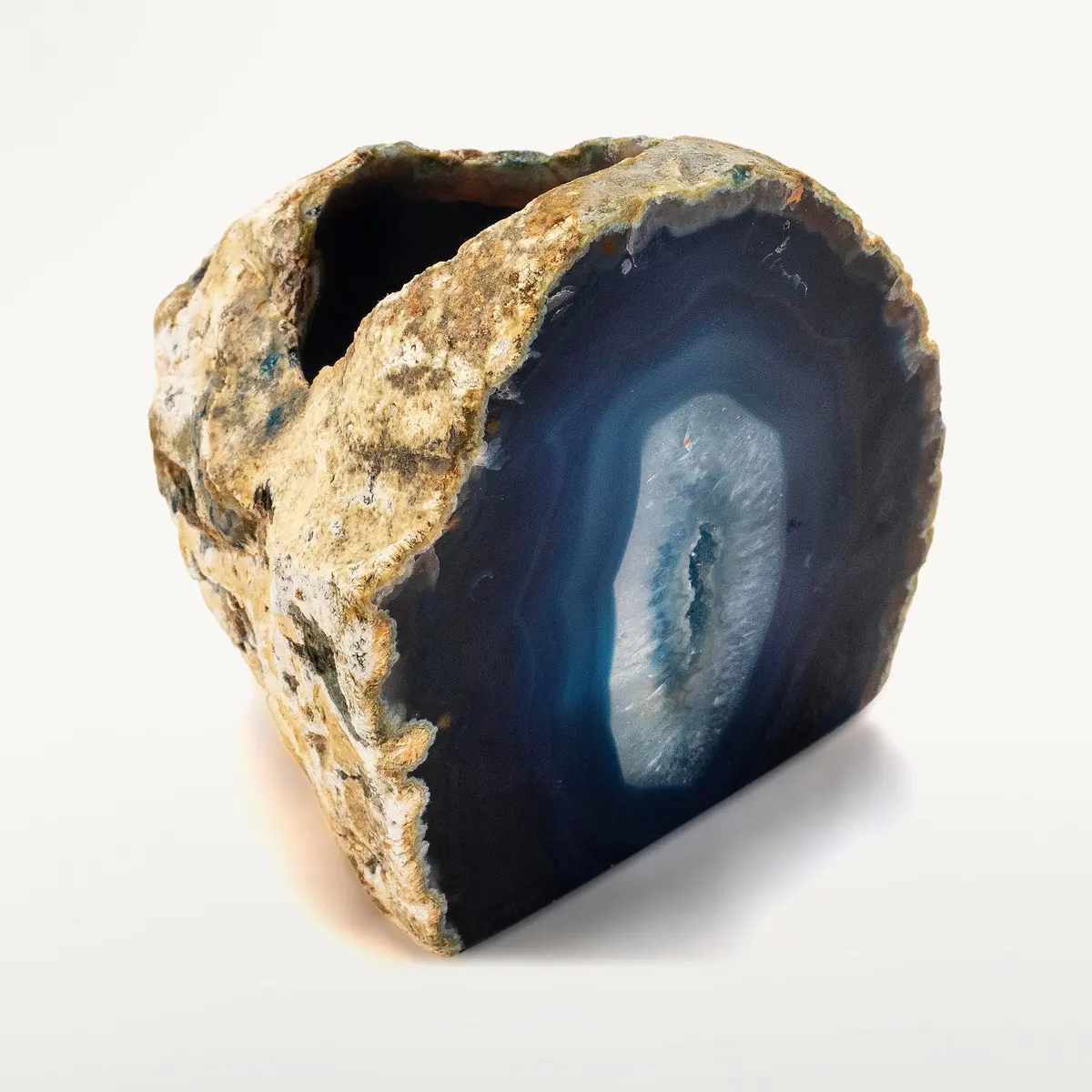 Blue Agate Candle And Pen Holder 1