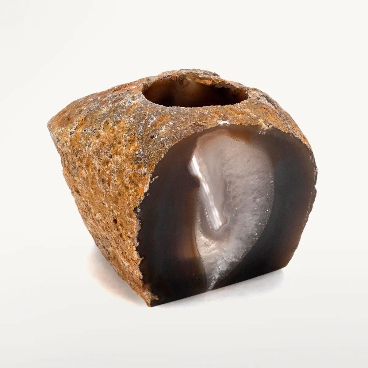 Natural Agate Candle And Pen Holder 1