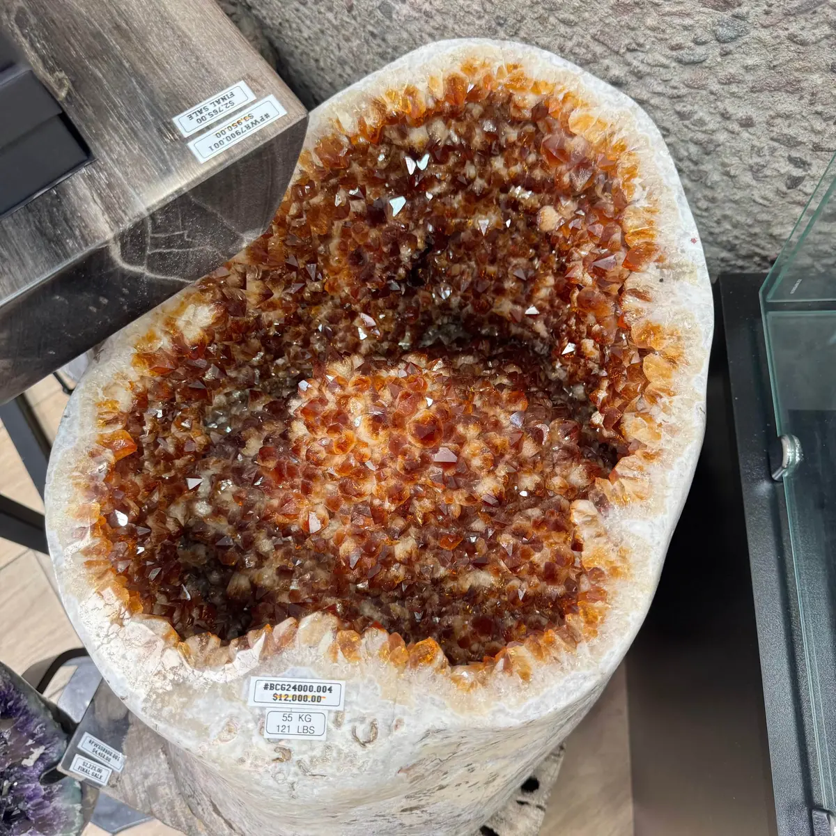 Citrine Geode Brazil - 26 Lbs 1