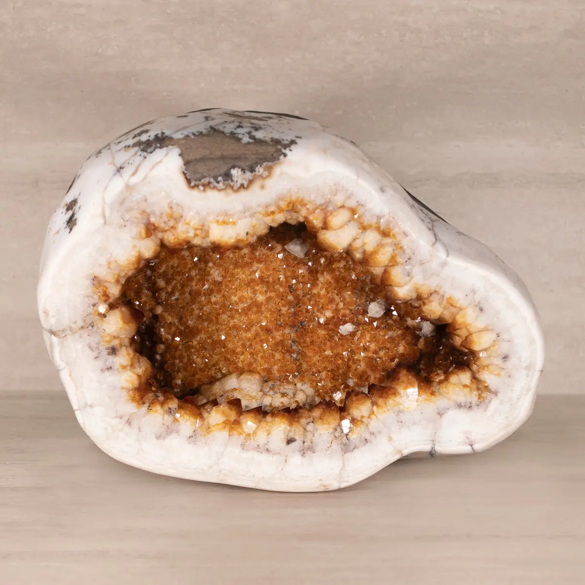 Citrine Geode From Brazil - 20 In / 143 Lbs 1