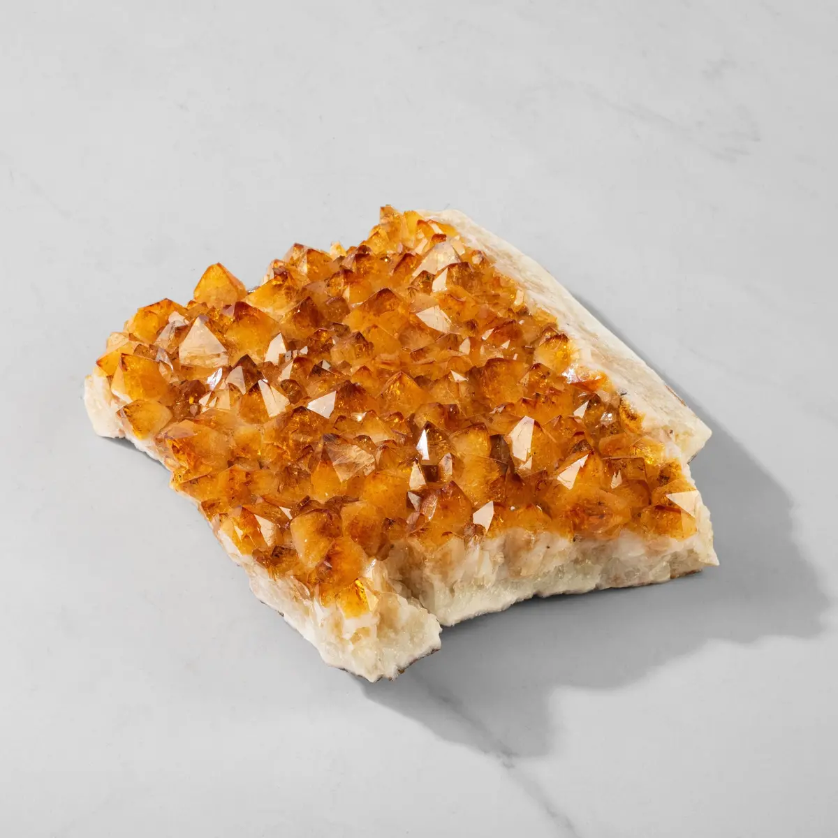 Natural Citrine Geode From Brazil - 7.5" / 2,270 Grams 1