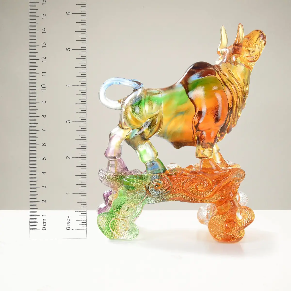 Calm Cow Crystal Carving - A Symbol Of Nurturance And Serenity 1