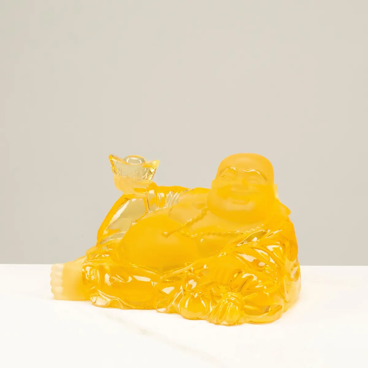 Laughing Buddha Crystal Carving - A Symbol Of Happiness And Good Fortune 1