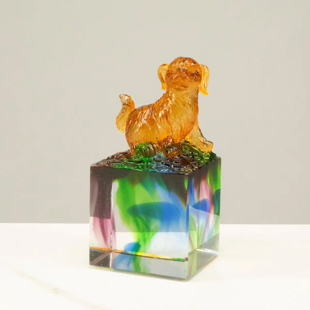 Loyal Dog Crystal Carving - A Symbol Of Loyalty And Protection 1