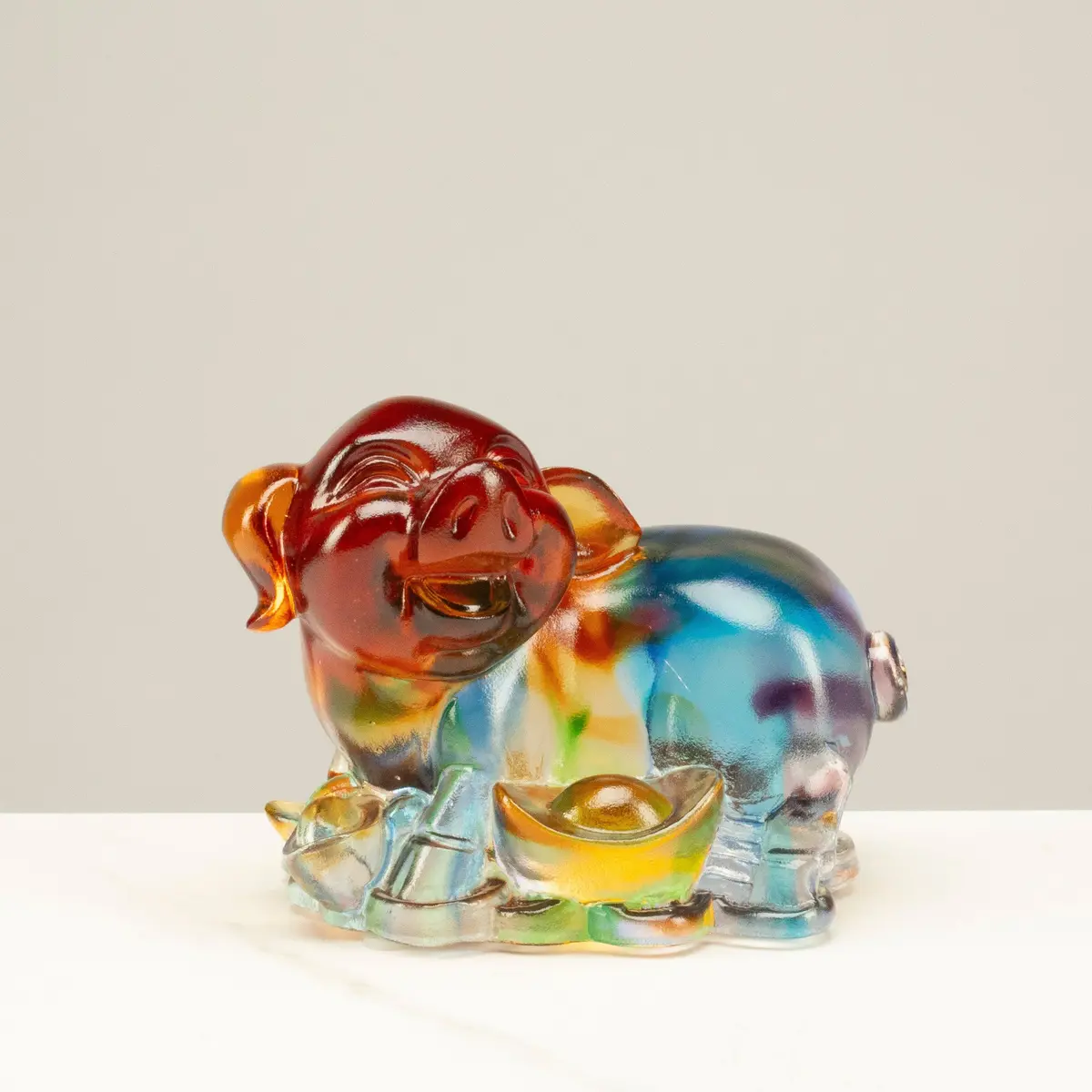 Luxurious Pig Crystal Carving - A Symbol Of Wealth And Prosperity 1