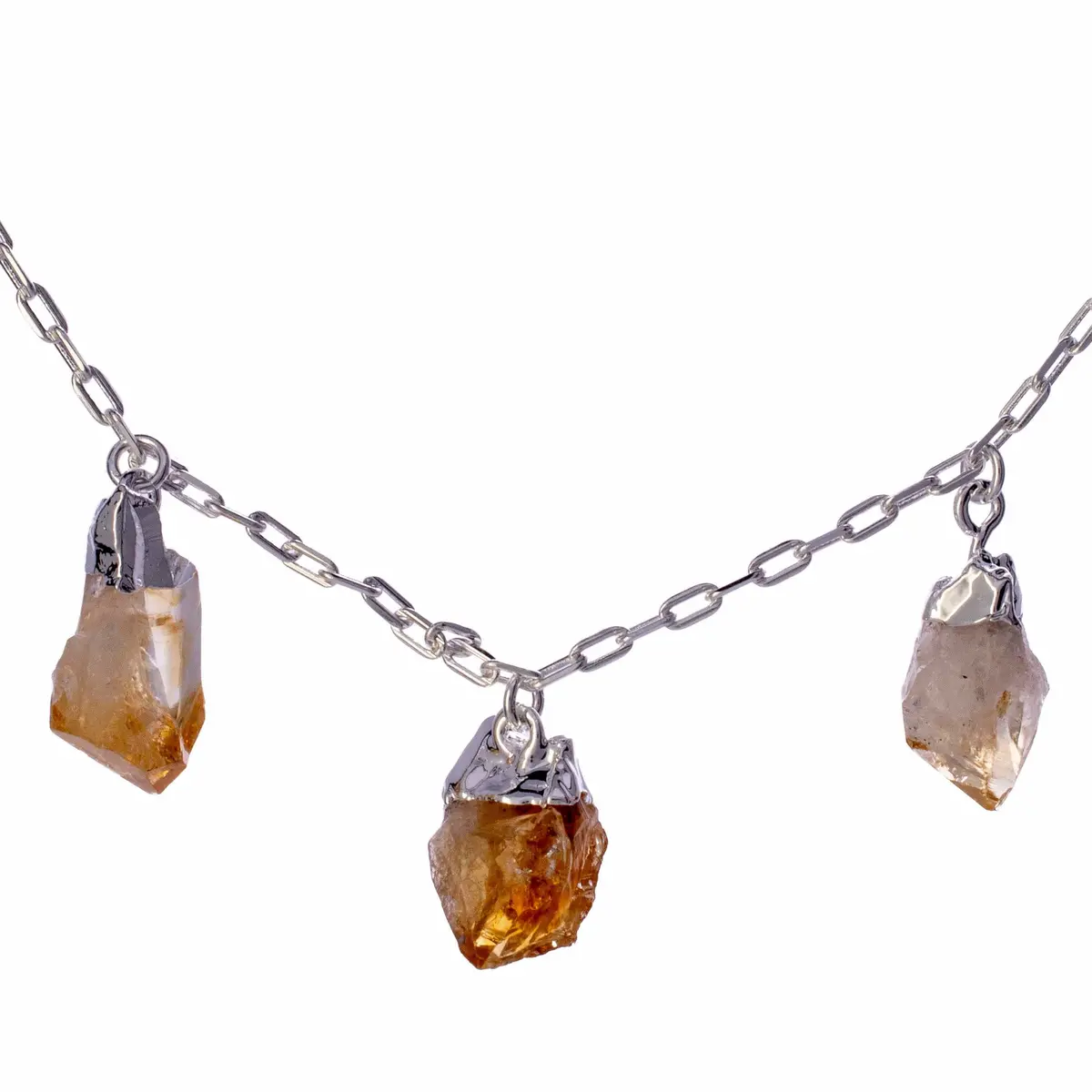 Citrine Triple Point Necklace 1