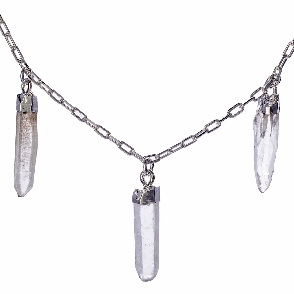 Clear Quartz Triple Point Necklace 1