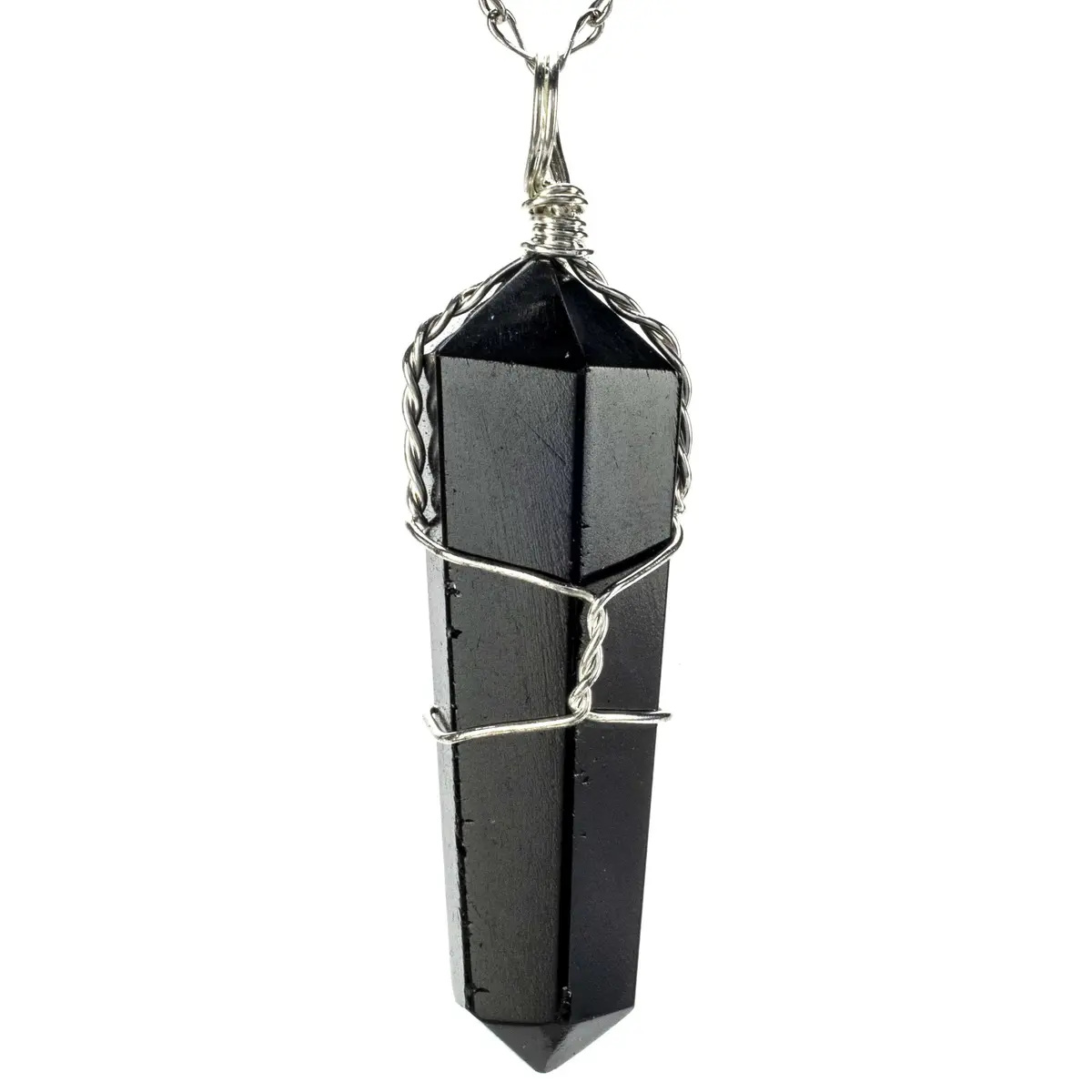 Obsidian Point Healing Stone Pendant 1