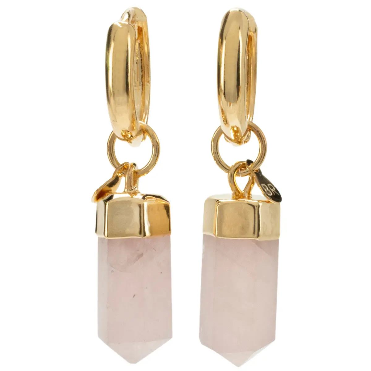 Rose Quartz Drop Earrings 1