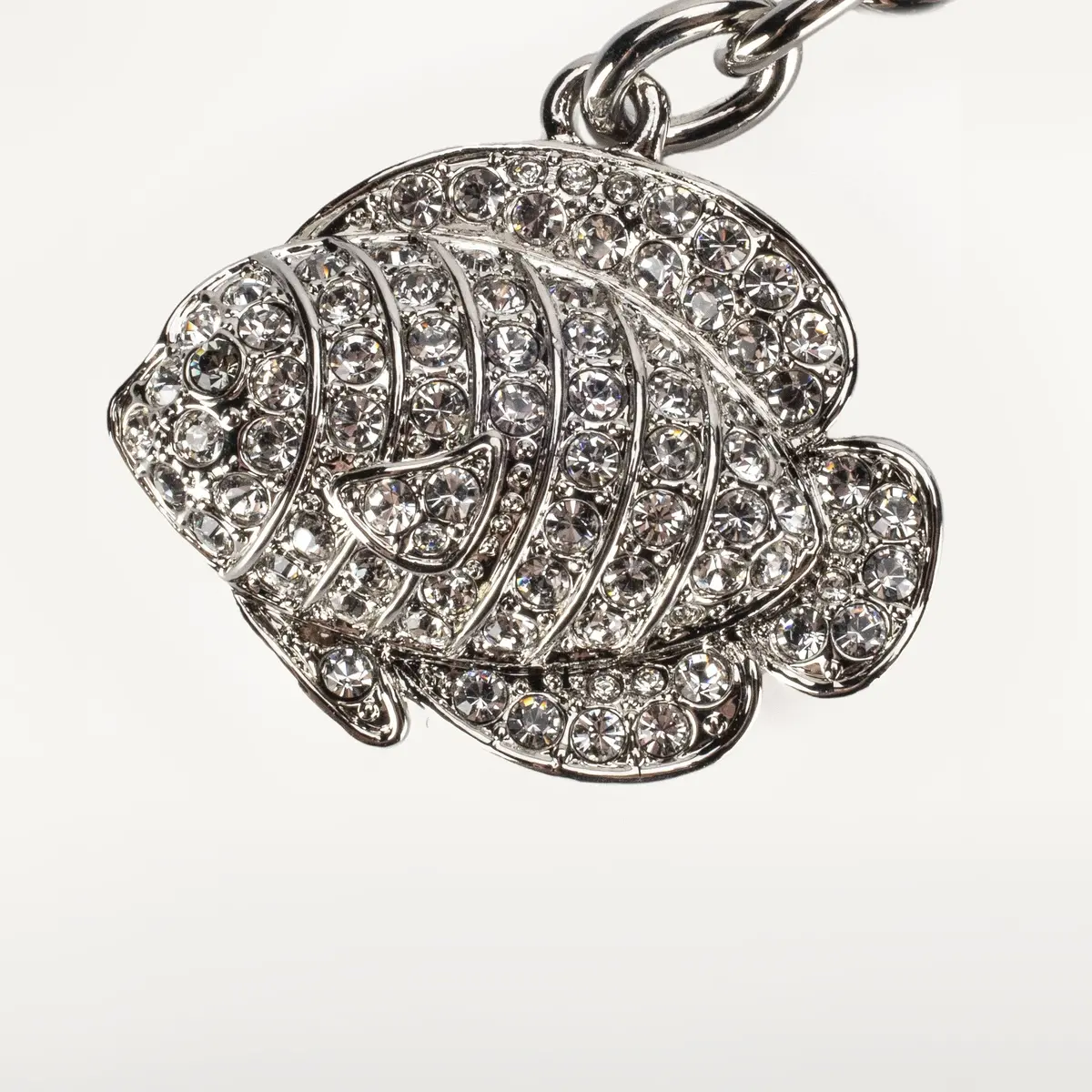 Crystals Clownfish Keychain Made With Swarovski Crystals 1