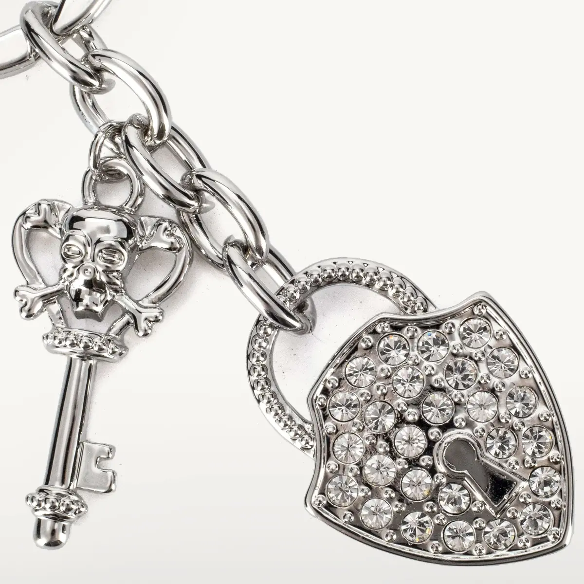 Crystals Key & Lock Keychain Made With Swarovski Crystals 1