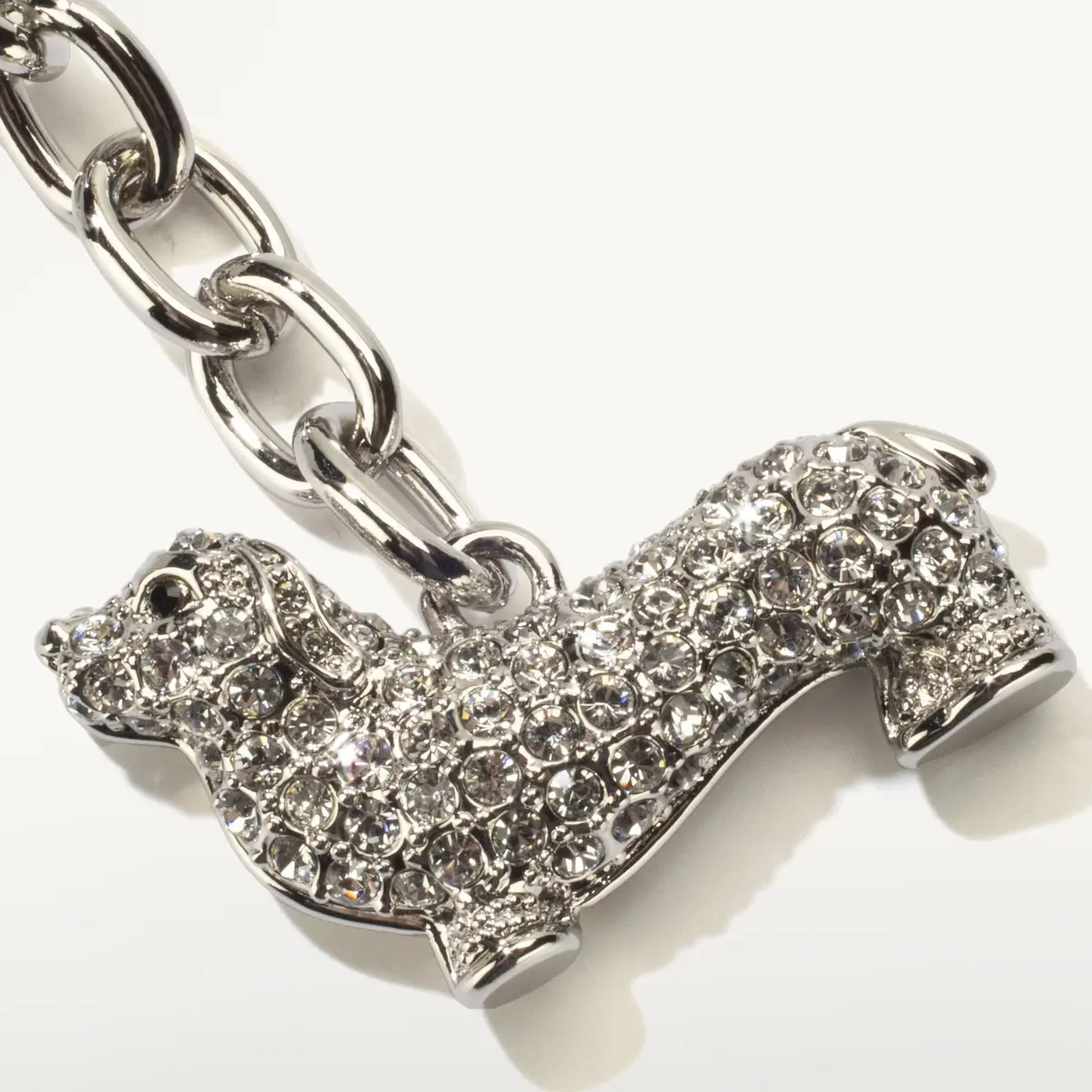 Dachshund Keychain Made With Swarovski Crystals 1