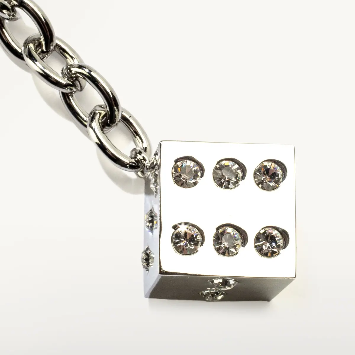 Dice Keychain Made With Swarovski Crystals 1