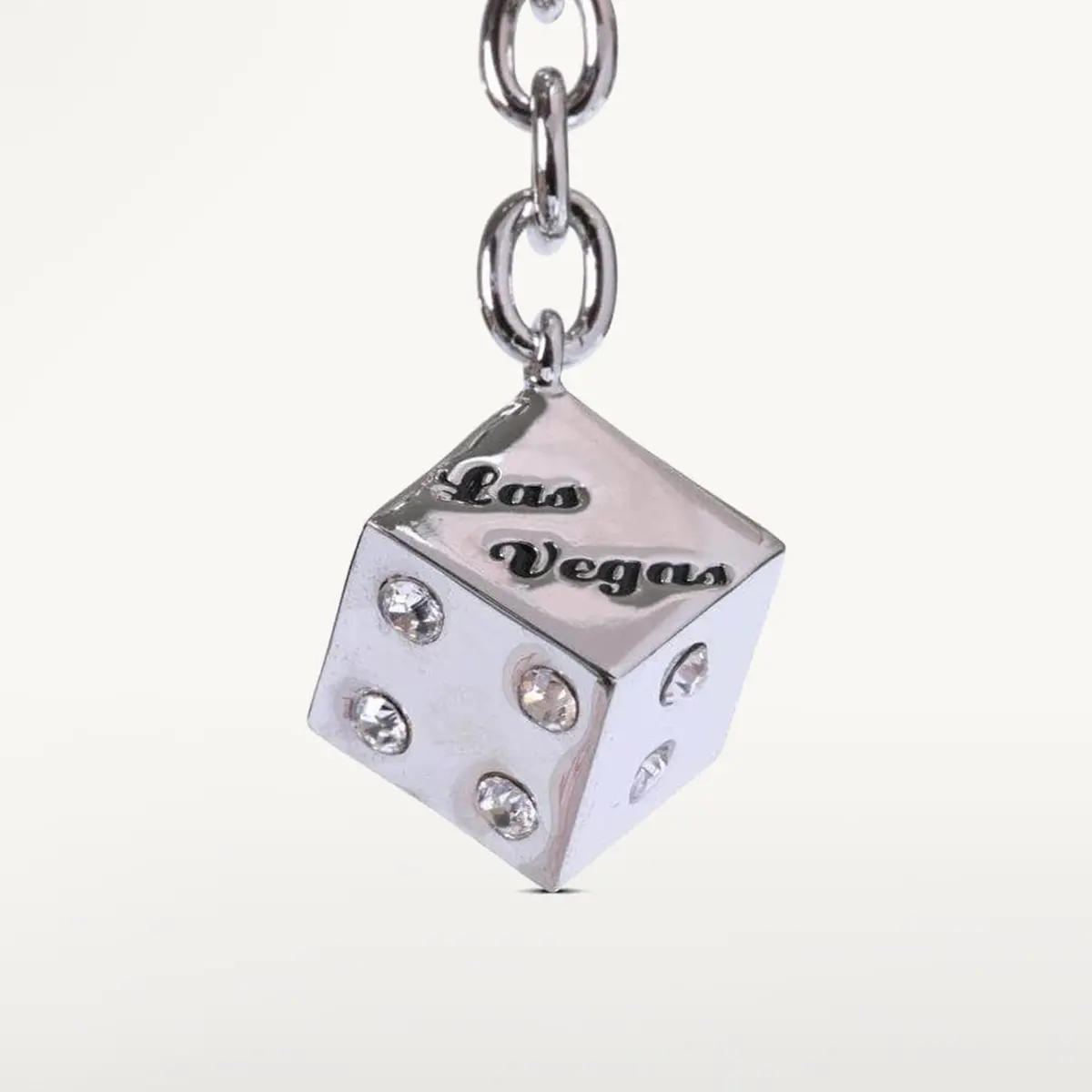 Las Vegas Dice Keychain Made With Swarovski Crystals 1
