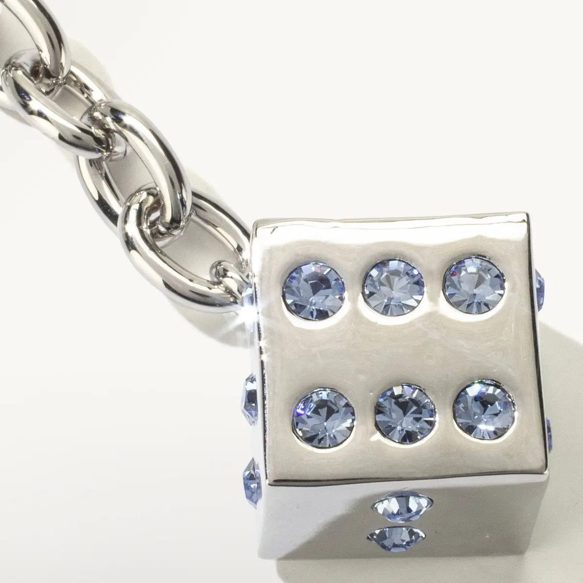 Las Vegas Sapphire Dice Keychains Made With Swarovski Crystals 1