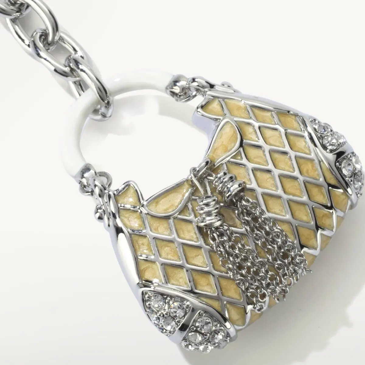 Purse Keychain Made With Swarovski Crystals 1