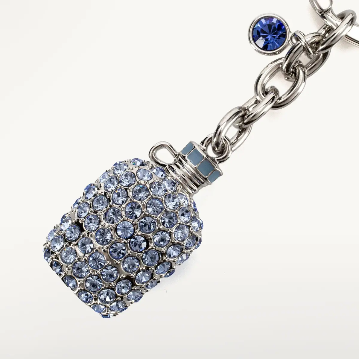 Sapphire Bottle Keychain Made With Swarovski Crystals 1