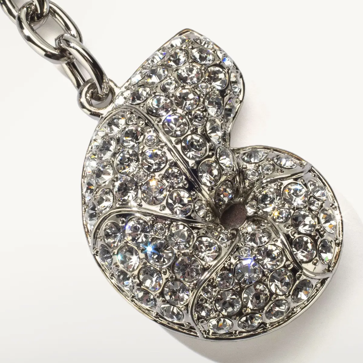 Seashell Keychain Made With Swarovski Crystals 1