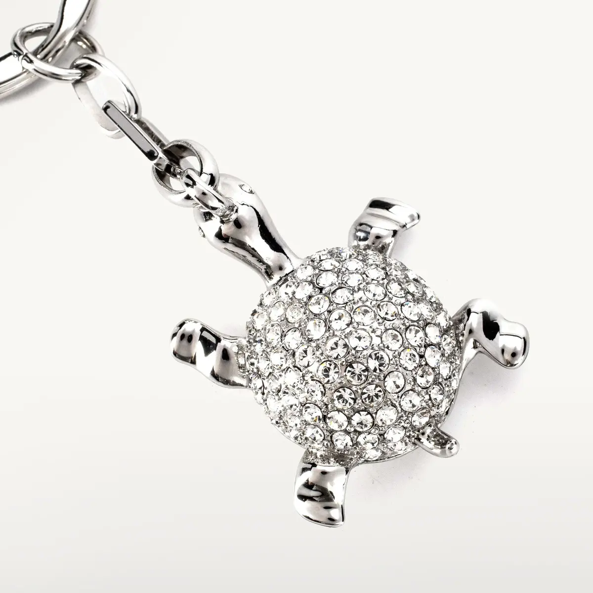 Turtle Keychain Made With Swarovski Crystals 1