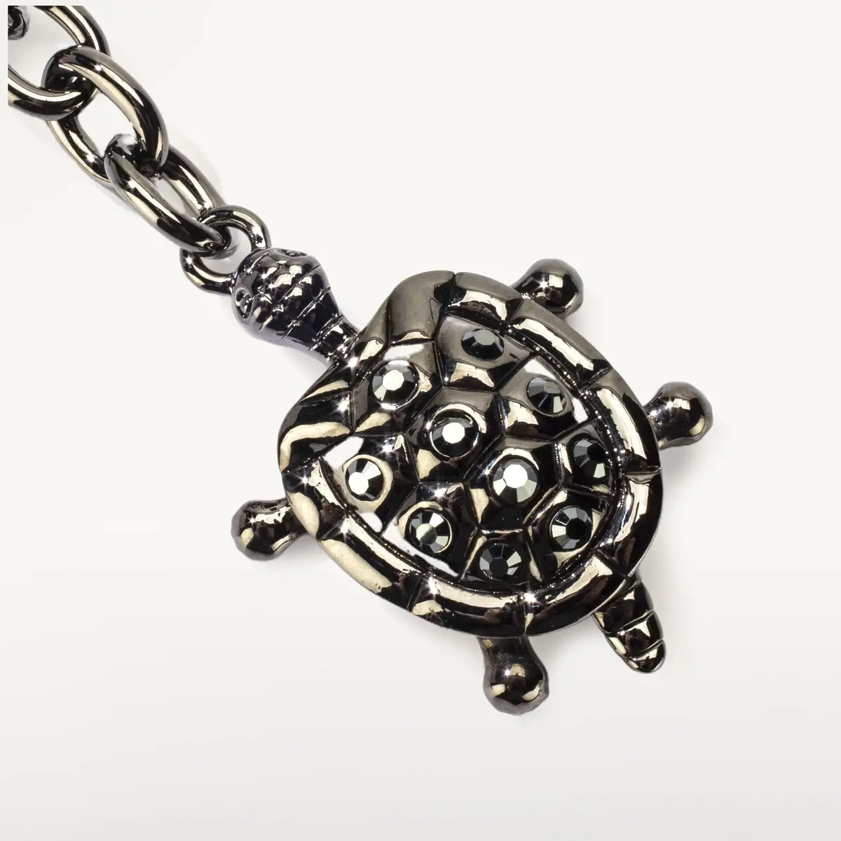 Turtle Keychain Made With Swarovski Crystals 1