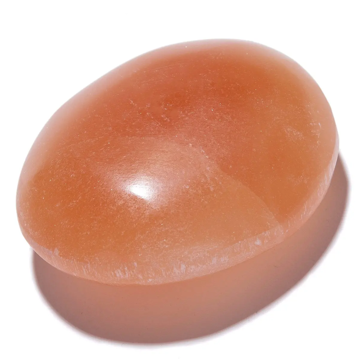 Orange Selenite Palm Stone 1