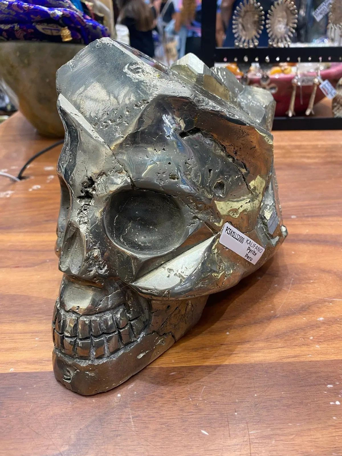 Natural Pyrite Skull - Peru 1