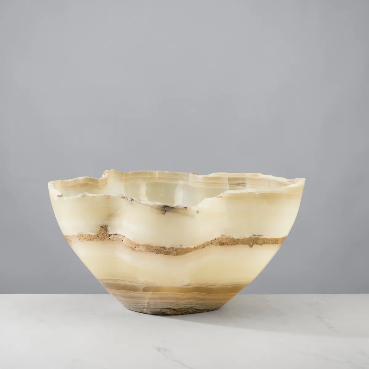 Grey Onyx Bowl - 18 In 1