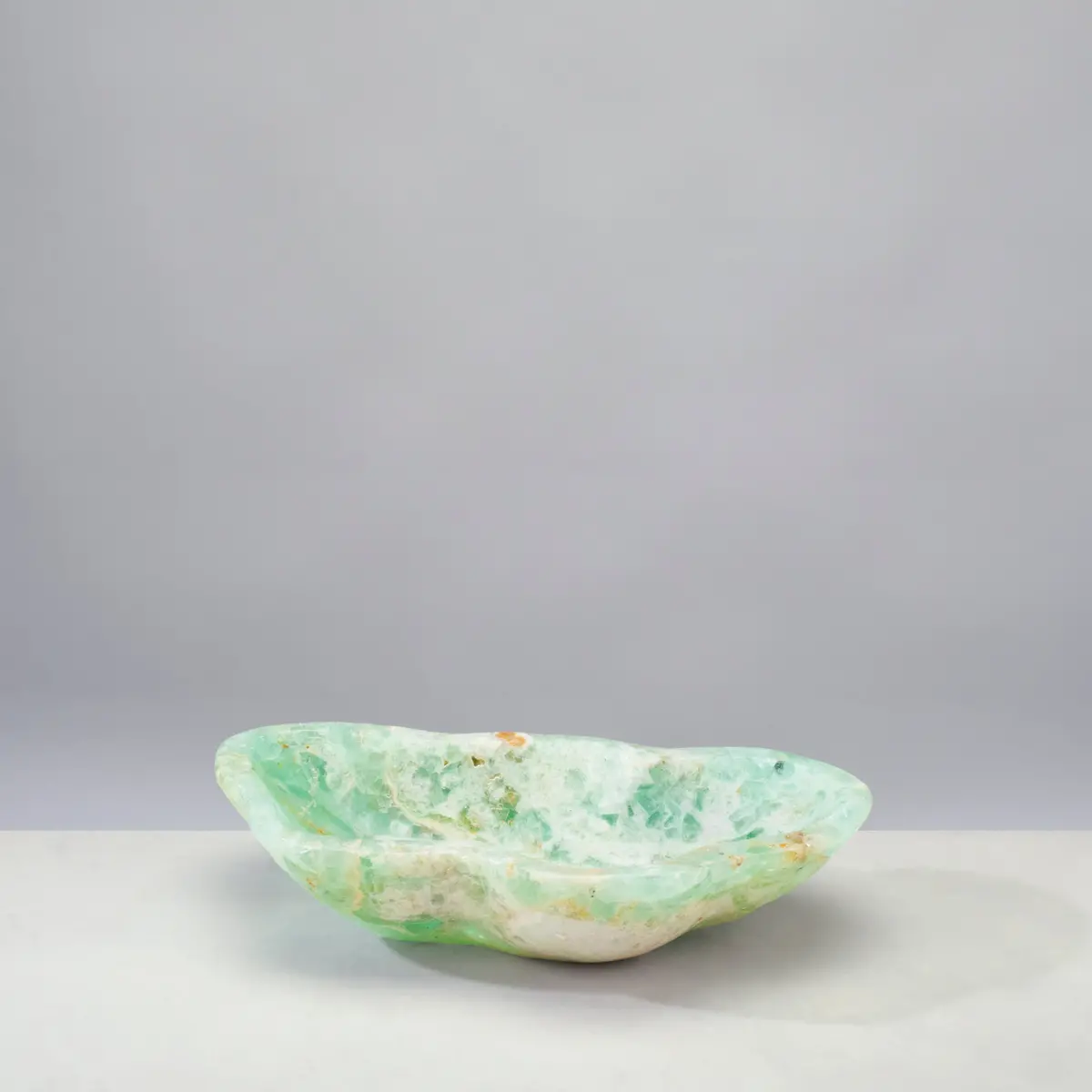Natural Green Fluorite Bowl 9" 1