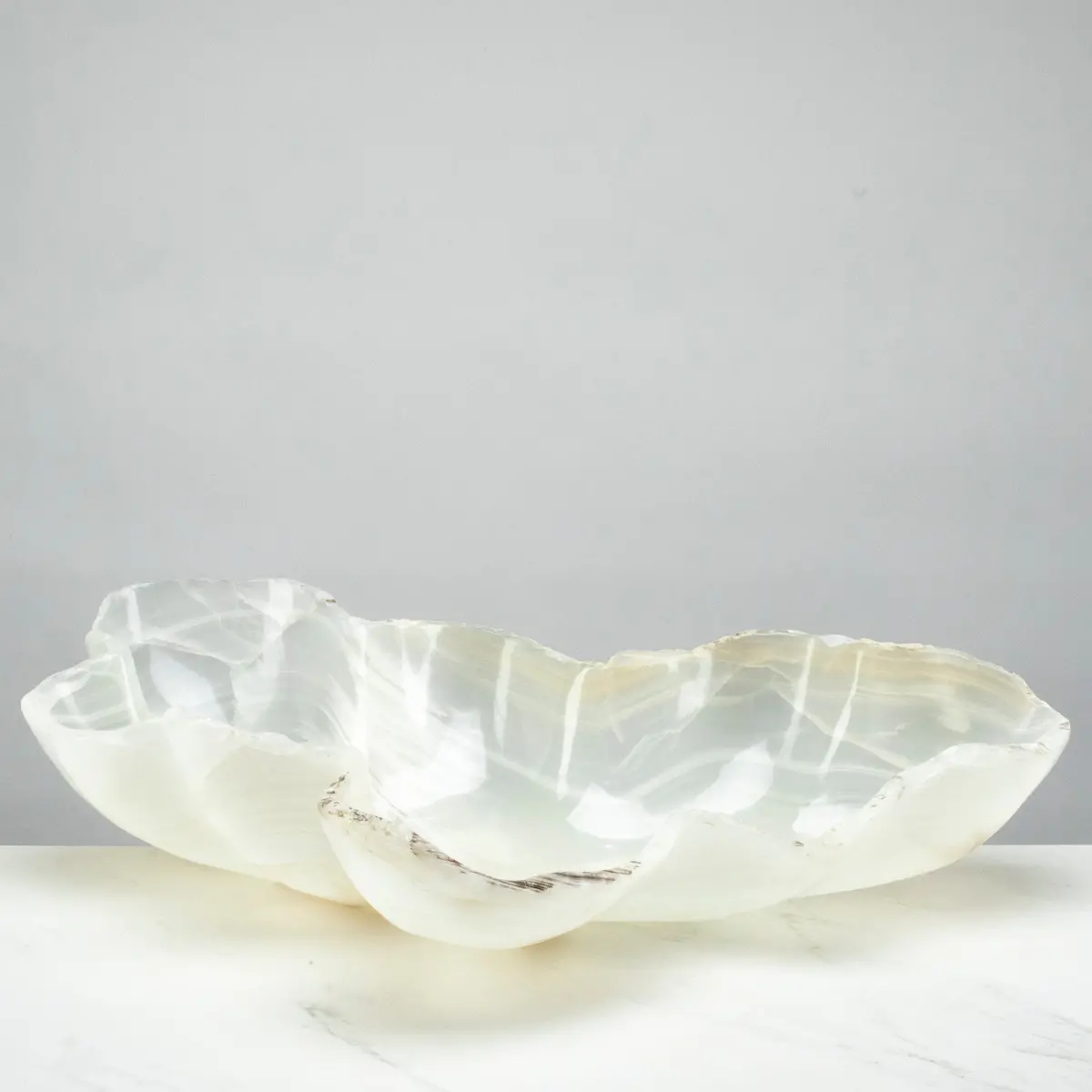 Natural White Onyx Bowl 26" 1
