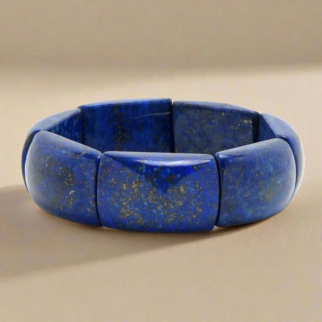 30Mm Lapis Lazuli Stretch Bangle 1