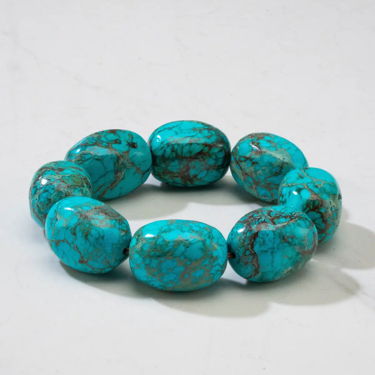 King Howlite Turquoise Bracelet - 25 Mm 1