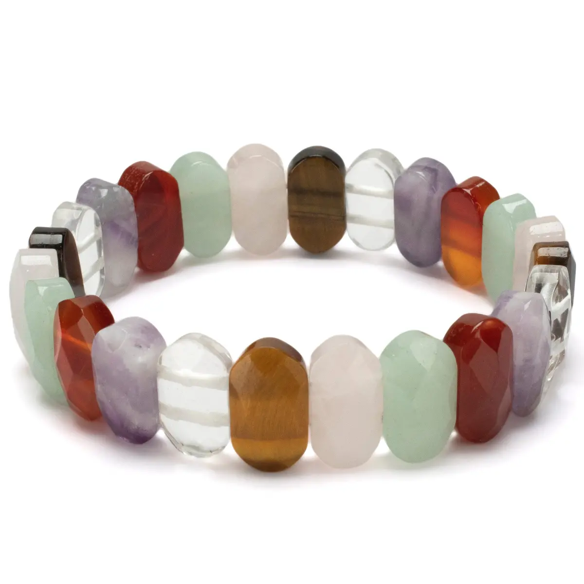 Multi-Gemstone Elastic Bracelet 1