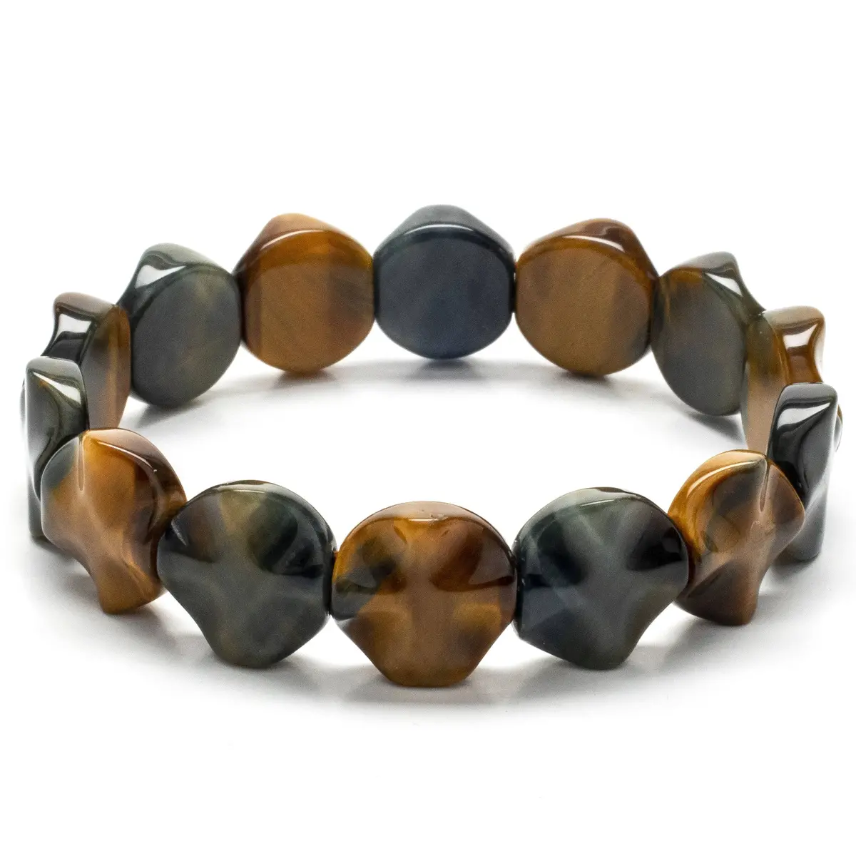 Tiger Eye Gemstone Elastic Bracelet 1