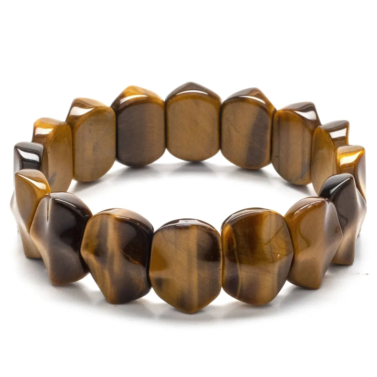 Tiger Eye Gemstone Elastic Bracelet 1