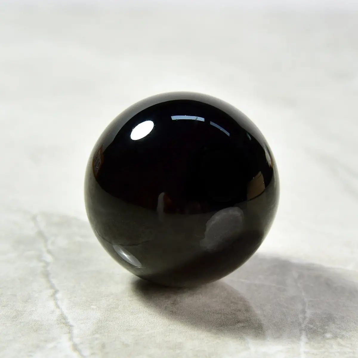 1.6" Obsidian Sphere Natural Gemstone Carving 1