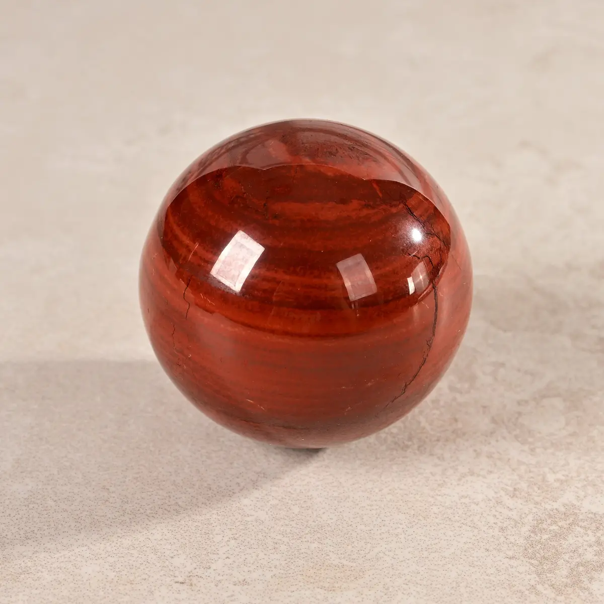 1.6" Red Jasper Sphere Natural Gemstone Carving 1