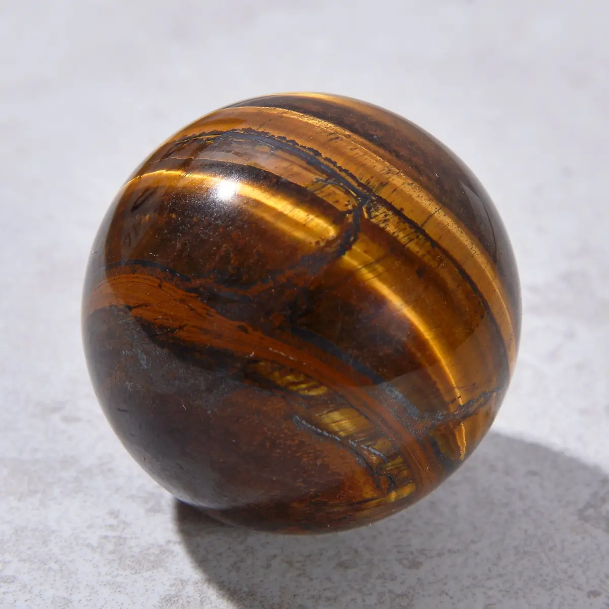 1.6" Tiger Eye Sphere Natural Gemstone Carving 1