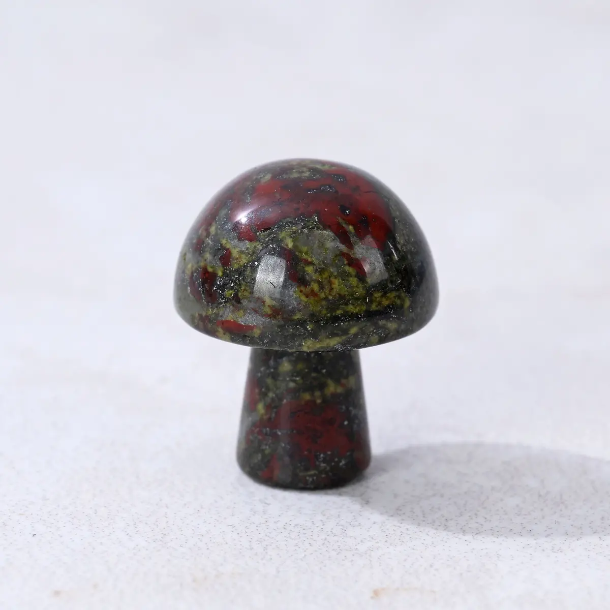 1" Bloodstone Mushroom Natural Gemstone Carving 1