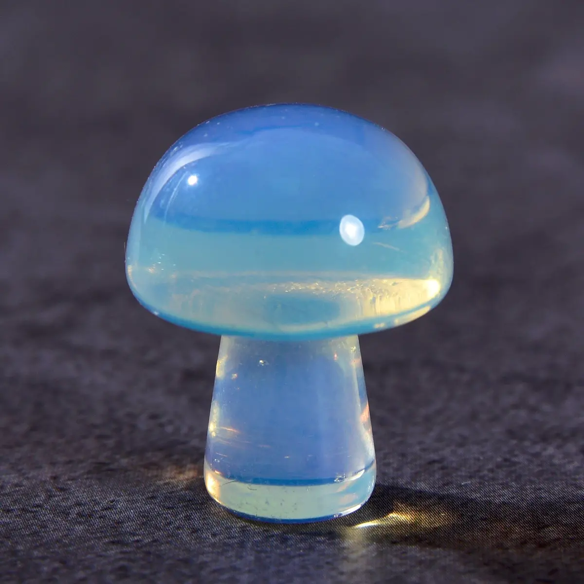1" Opalite Moonstone Mushroom Natural Gemstone Carving 1