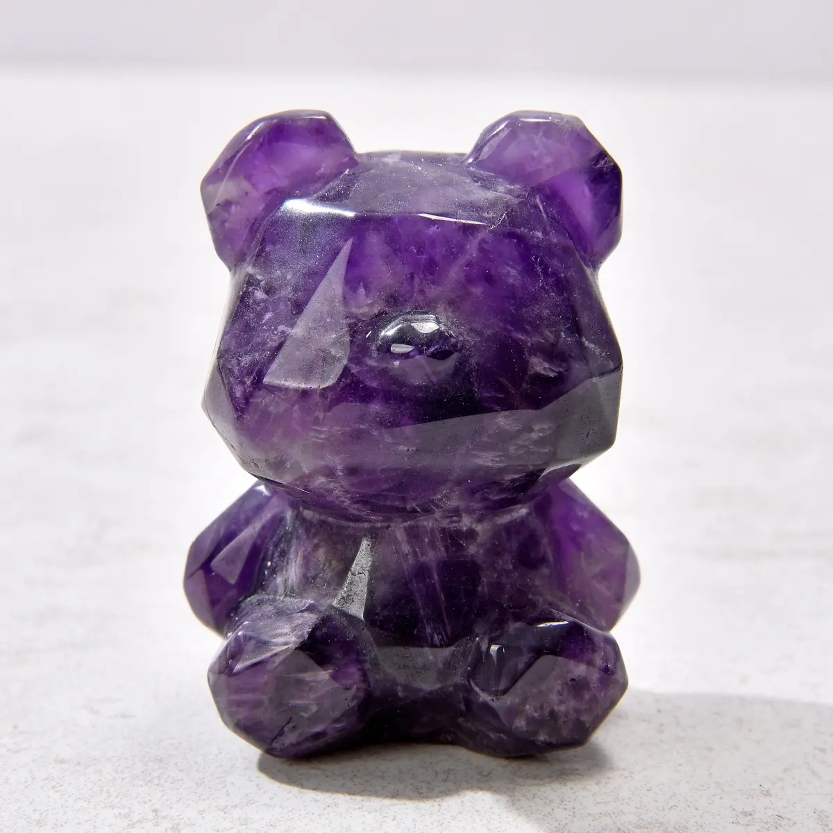 2.5" Amethyst Bear Natural Gemstone Carving 1