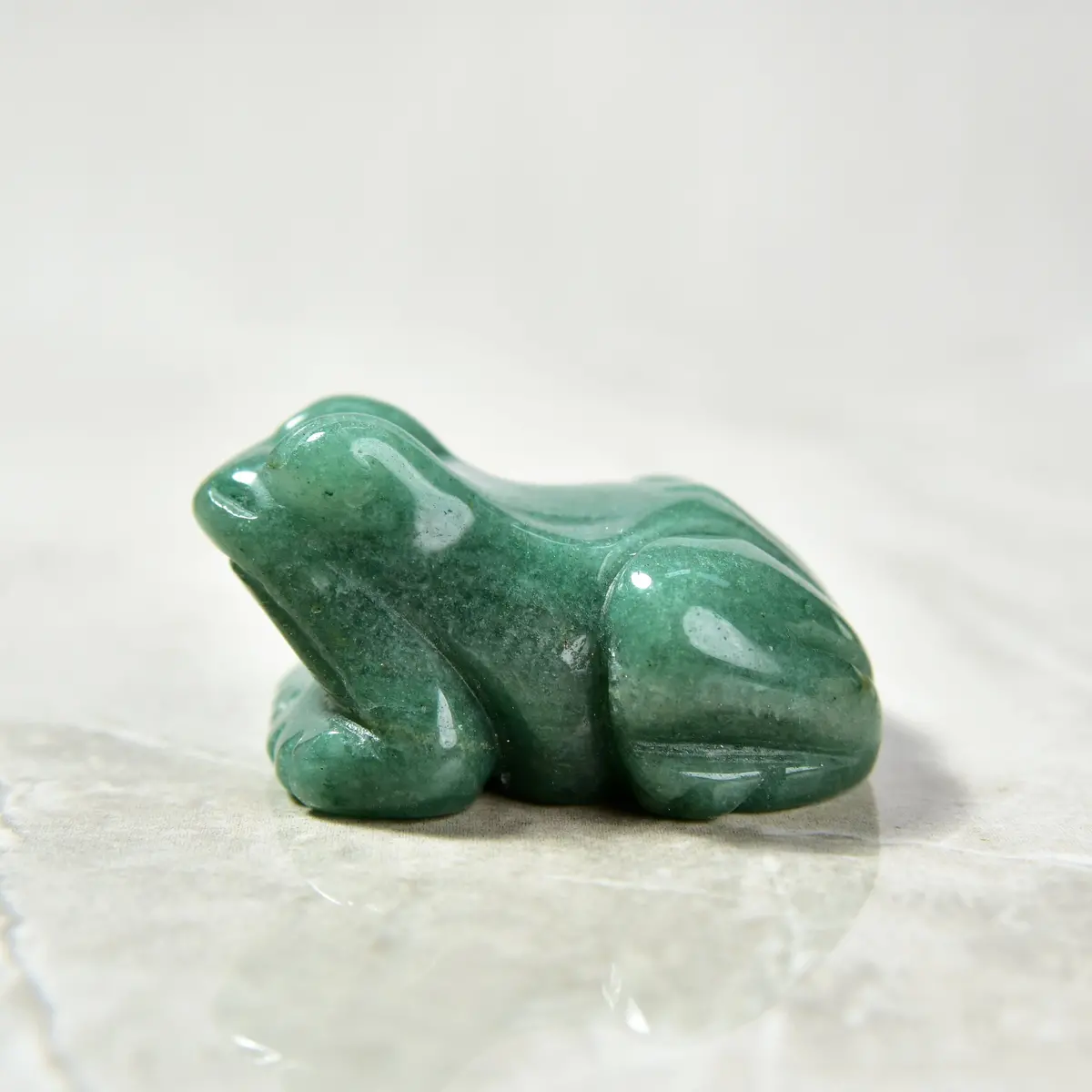 2" Aventurine Frog Natural Gemstone Carving 1
