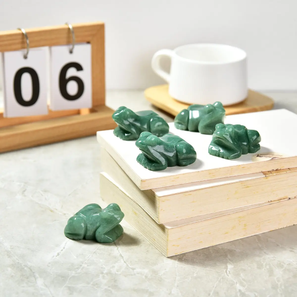 2" Aventurine Frog Natural Gemstone Carving 2