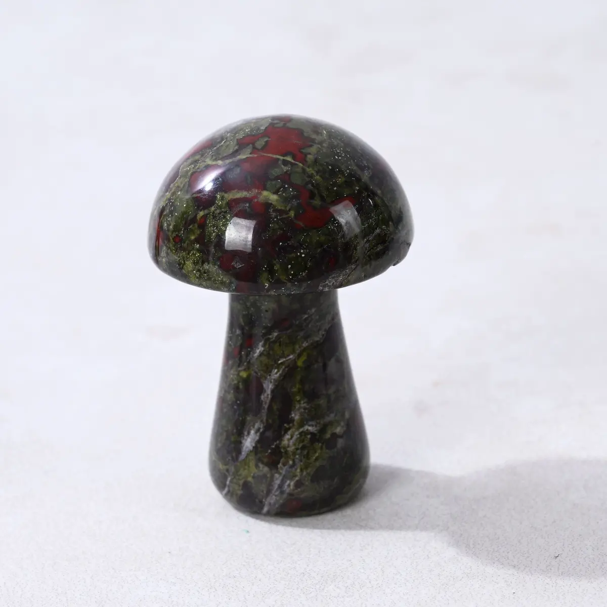 2" Bloodstone Mushroom Natural Gemstone Carving 1