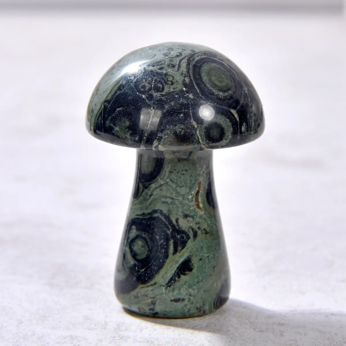 2" Kambaba Jasper Mushroom Natural Gemstone Carving 1