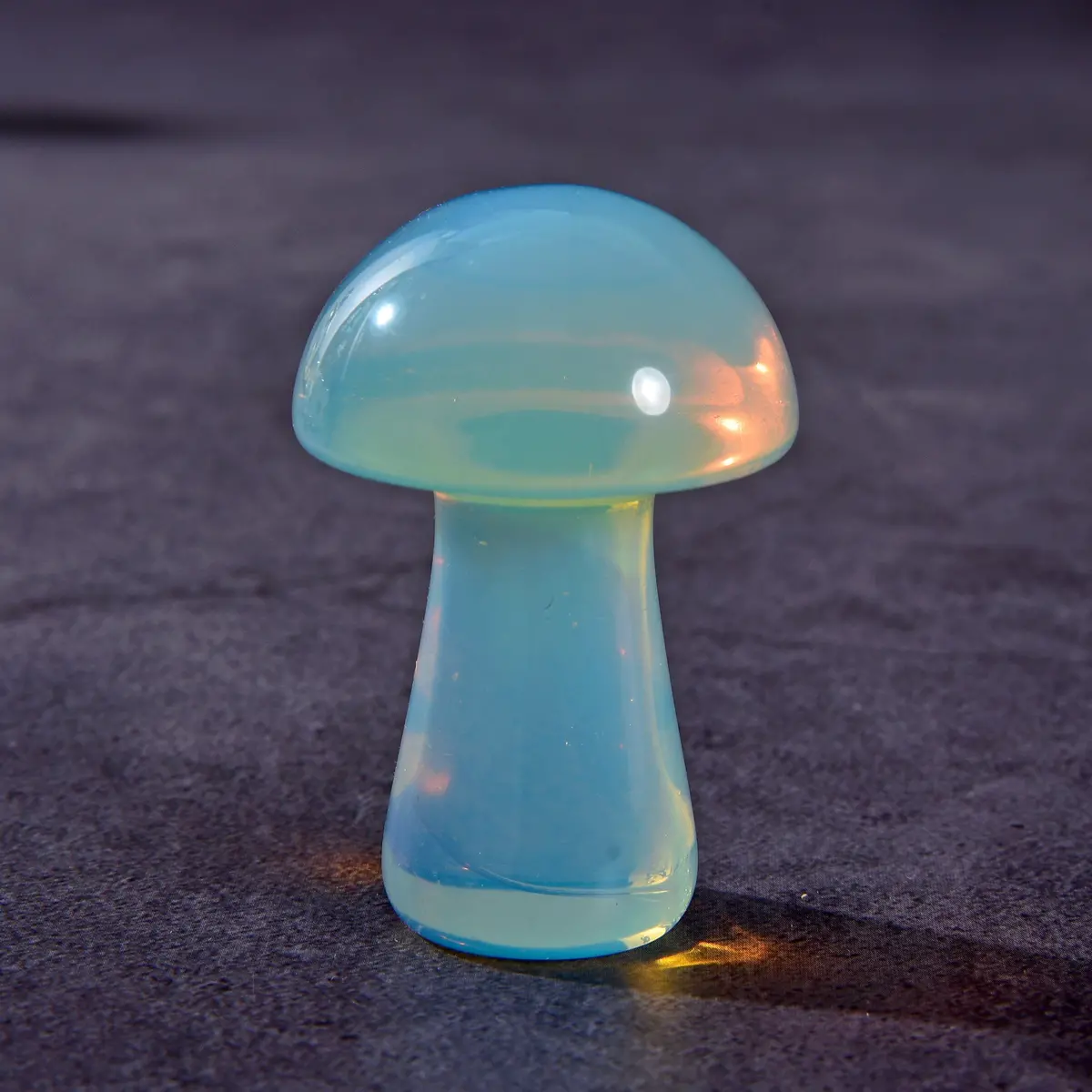 2" Opalite Moonstone Mushroom Gemstone Carving 1