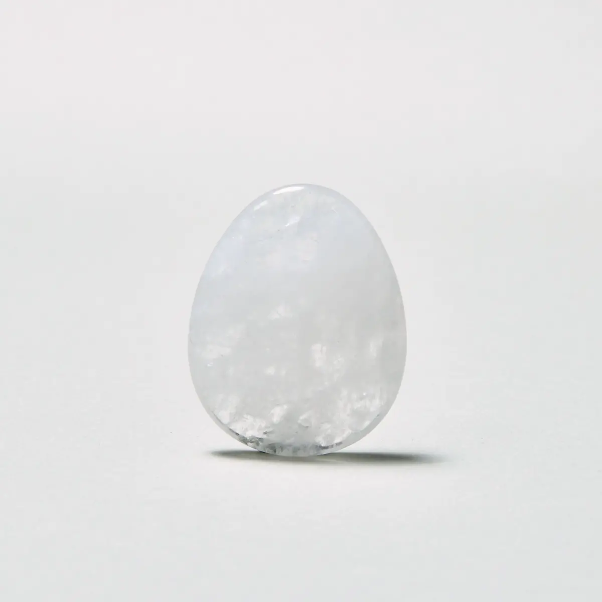 2" Quartz Worry Stone Natural Gemstone Carving 1
