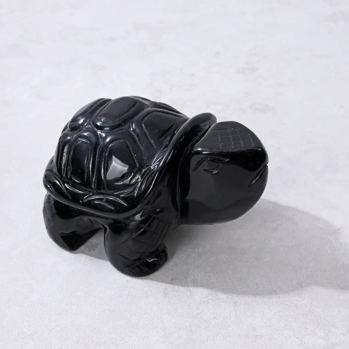 4" Obsidian Turtle Natural Gemstone Carving 1