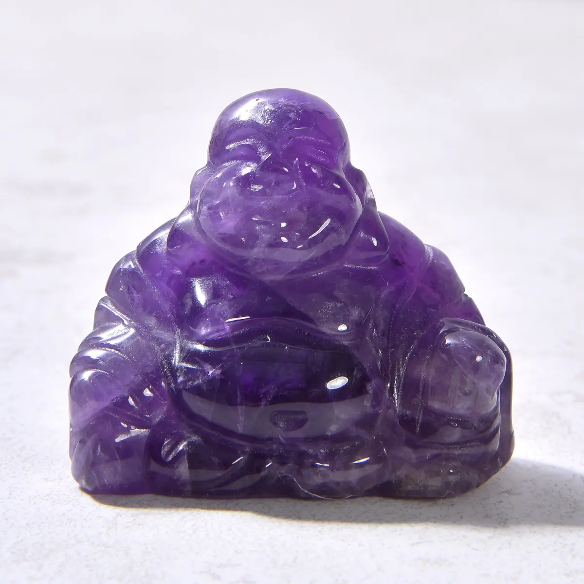 Amethyst Buddha 2" Gemstone Carving 1