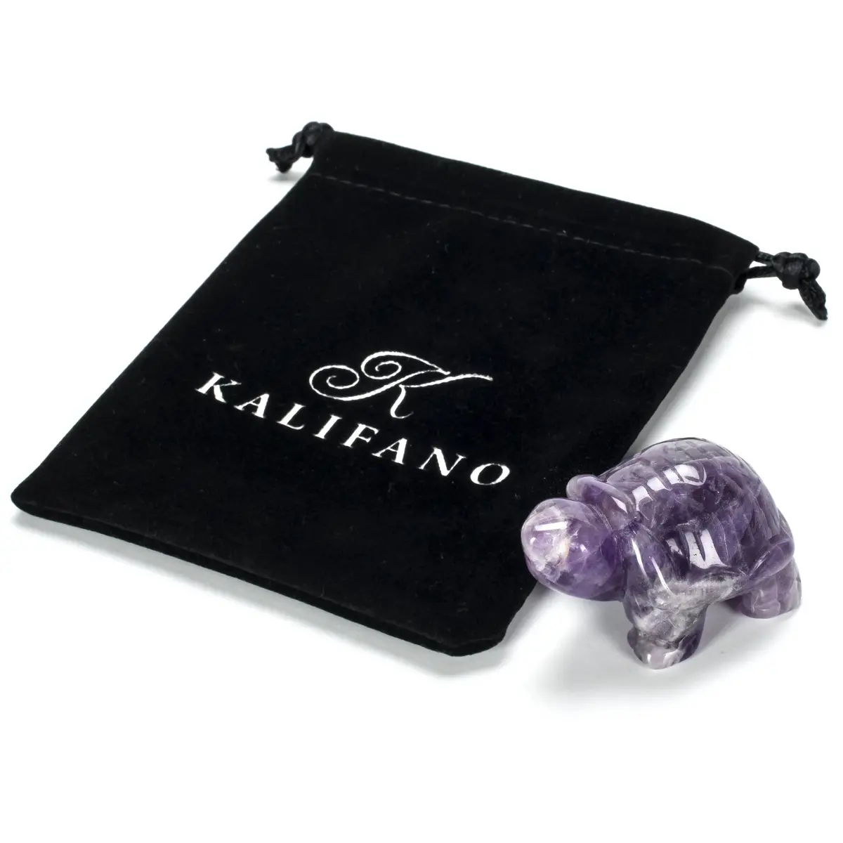 Amethyst Turtle 2'' Natural Gemstone Carving 2