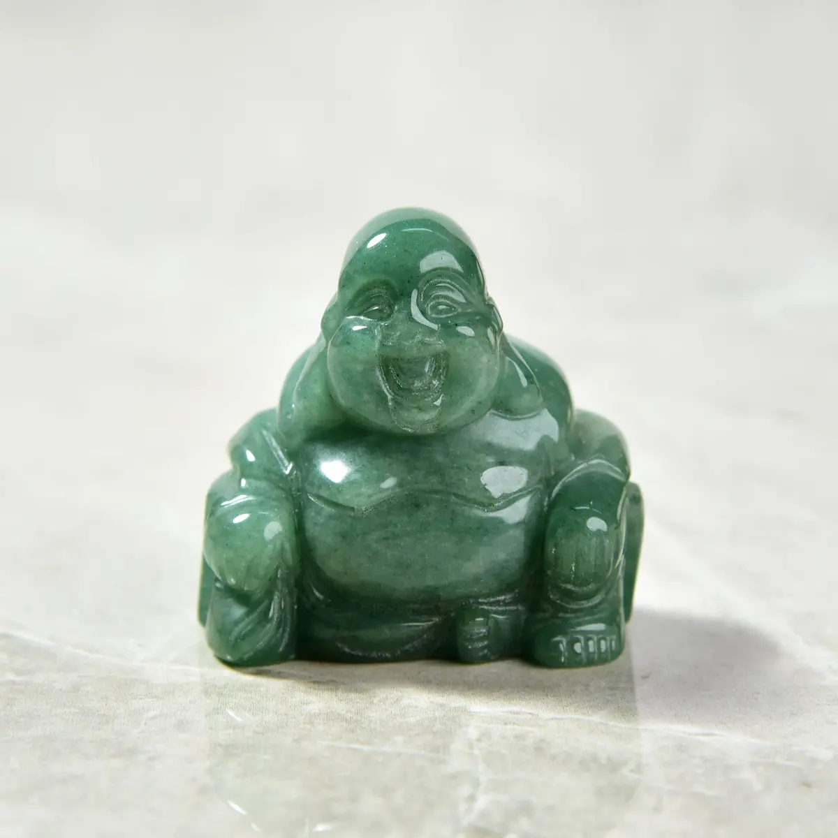 Aventurine Buddha 2" Gemstone Carving 1